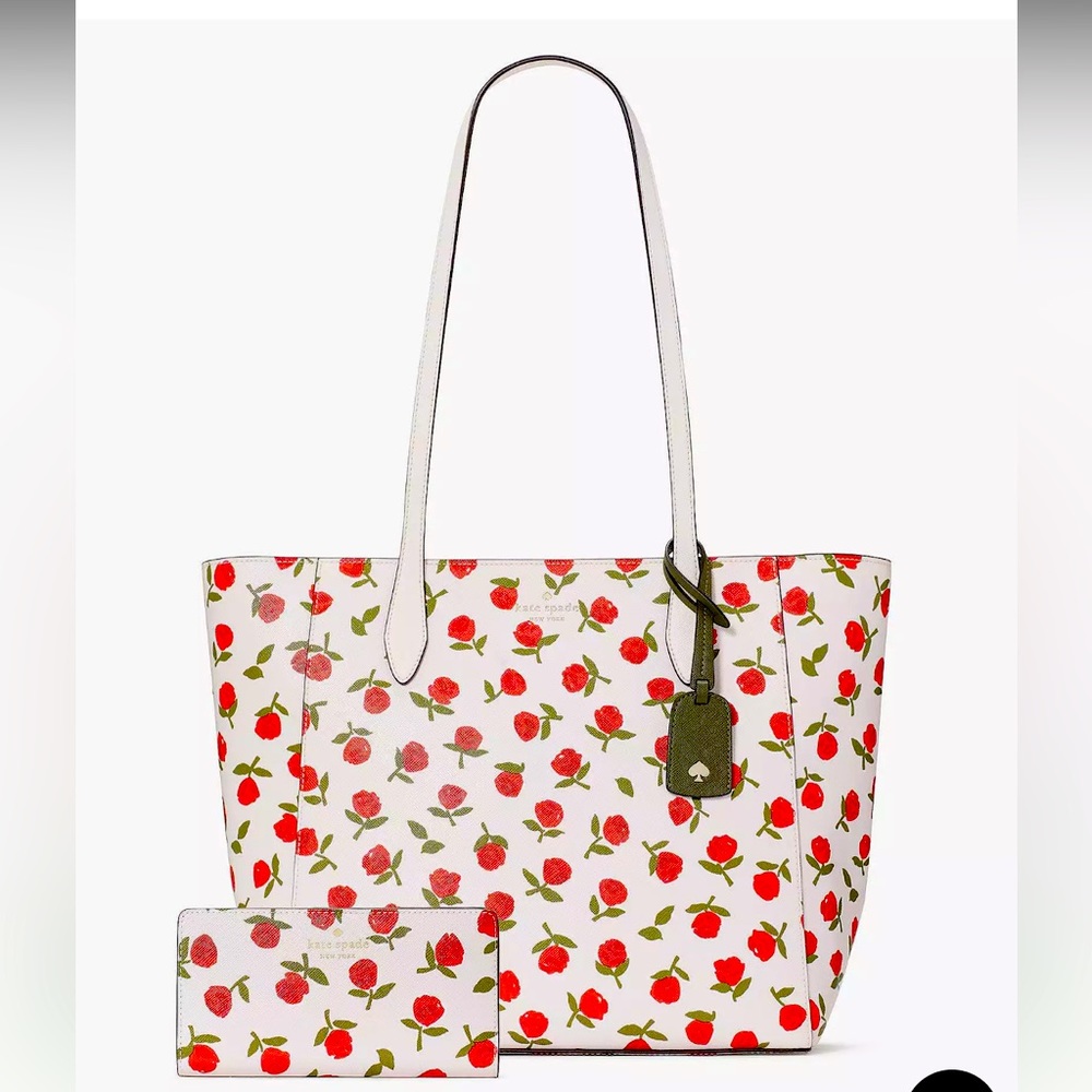 NWT Kate Spade Dana floral tote with matching bifold wallet - Picture 5 of 15